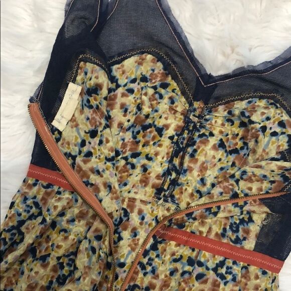 Urban Outfitters Staring at Stars Floral And Mesh Dress Sz 0 - Picture 12 of 14